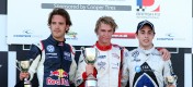 Race 3 Podium, Vergne, Webb and Dias