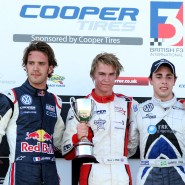 Race 3 Podium, Vergne, Webb and Dias